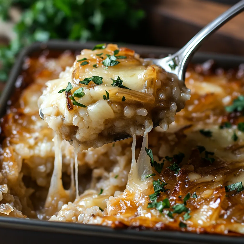 French Onion Soup rice cookiepedia