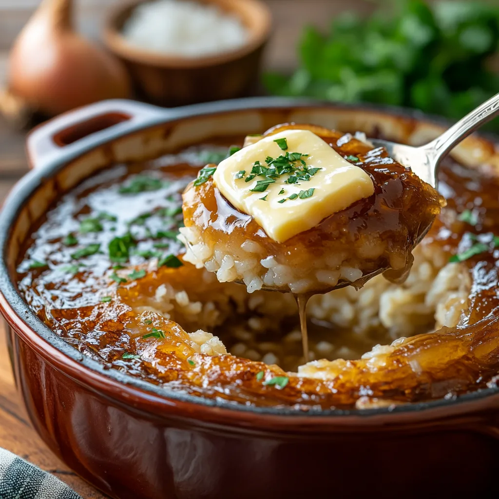 Onion soup rice recipe