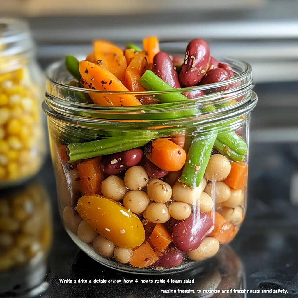 How long is 4 bean salad good for in the fridge?