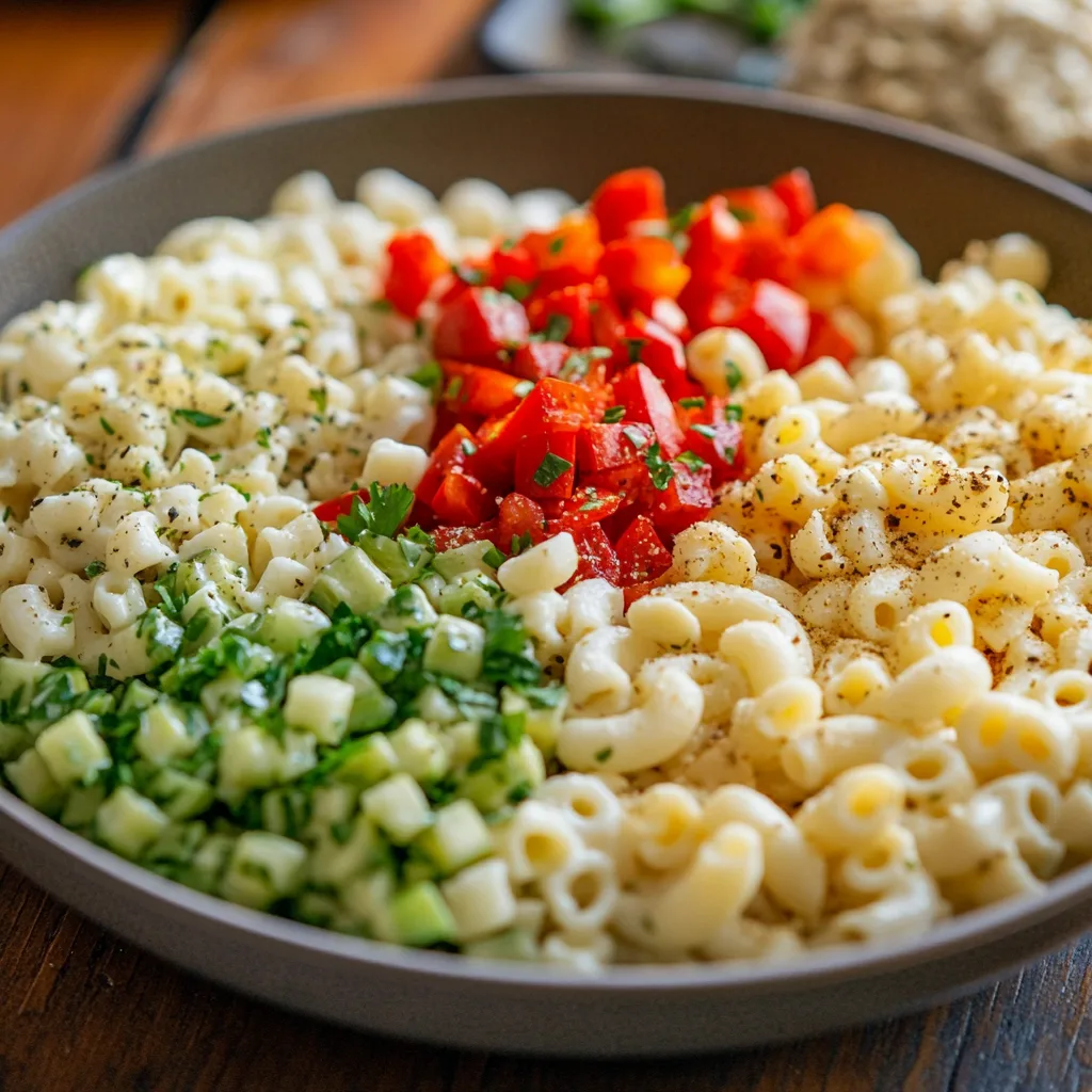  Key ingredients for mac salad