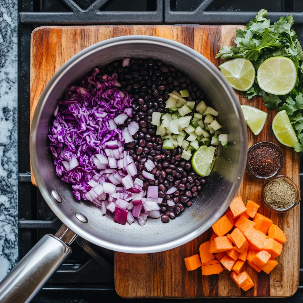 purple black bean soup recipe