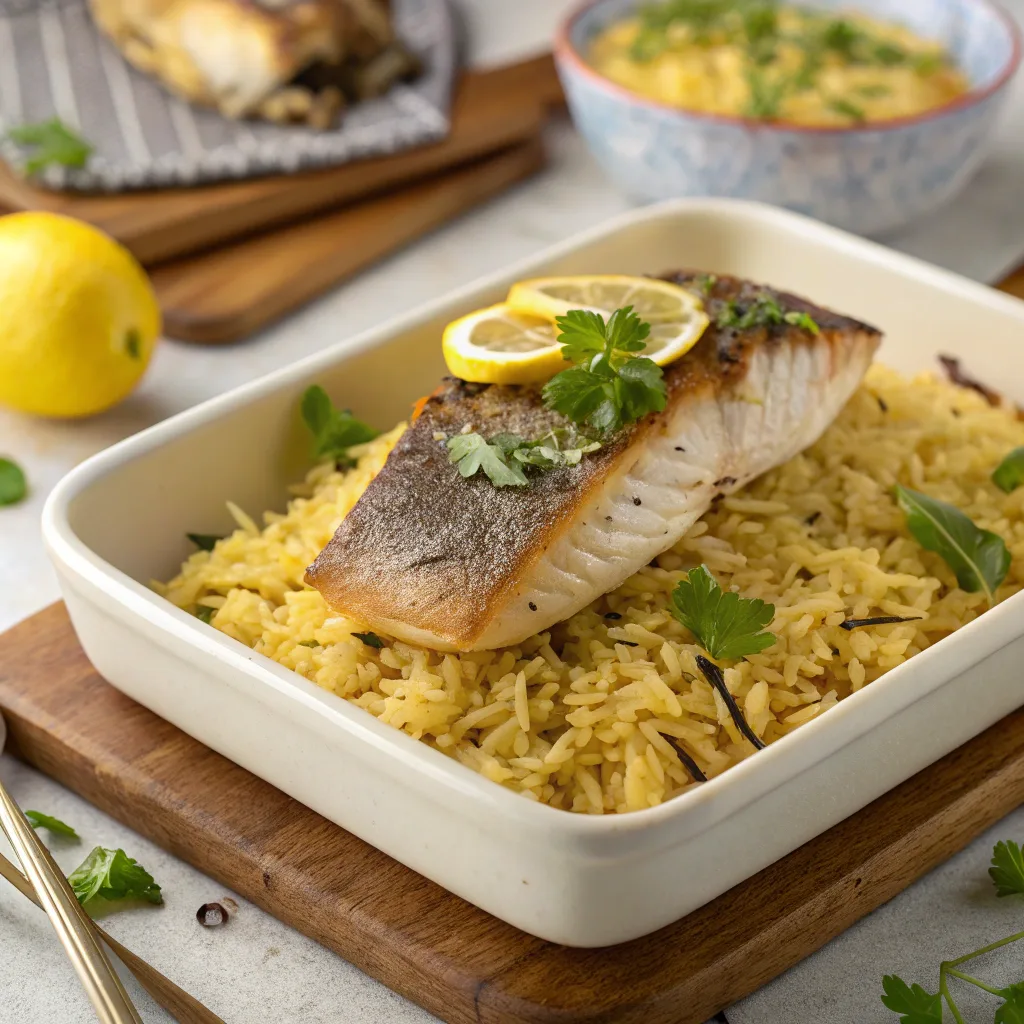 Fish Baked Rice Recipe