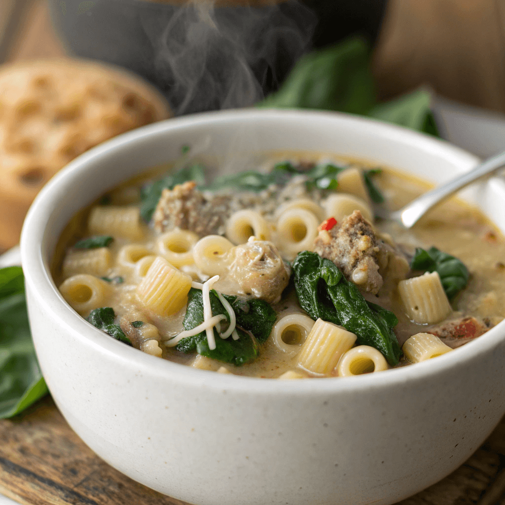 creamy parmesan italian sausage soup