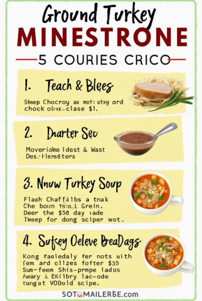 Step-by-Step Cooking Guide for Ground Turkey Minestrone Soup