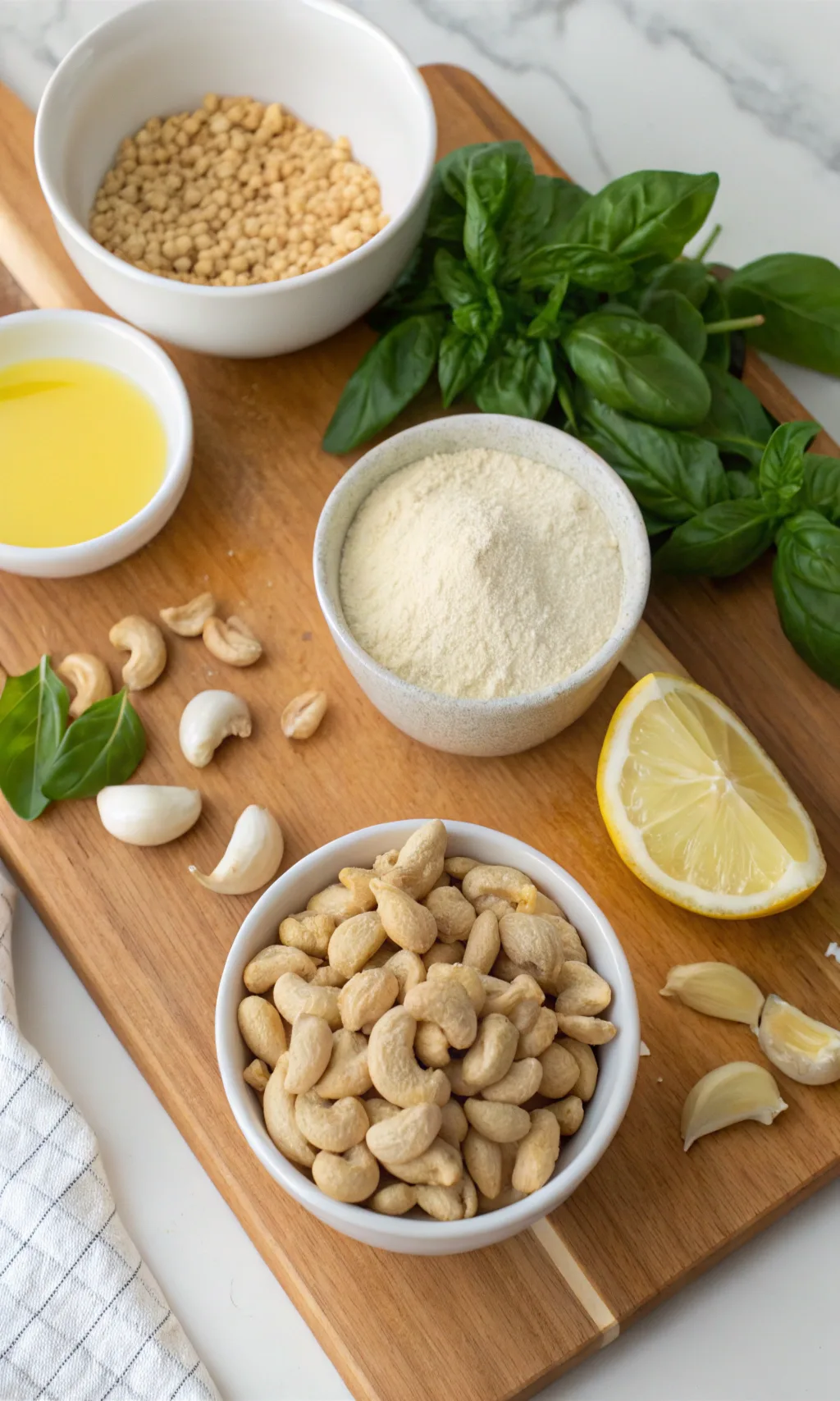 Ingredients for Vegan White Pizza Sauce