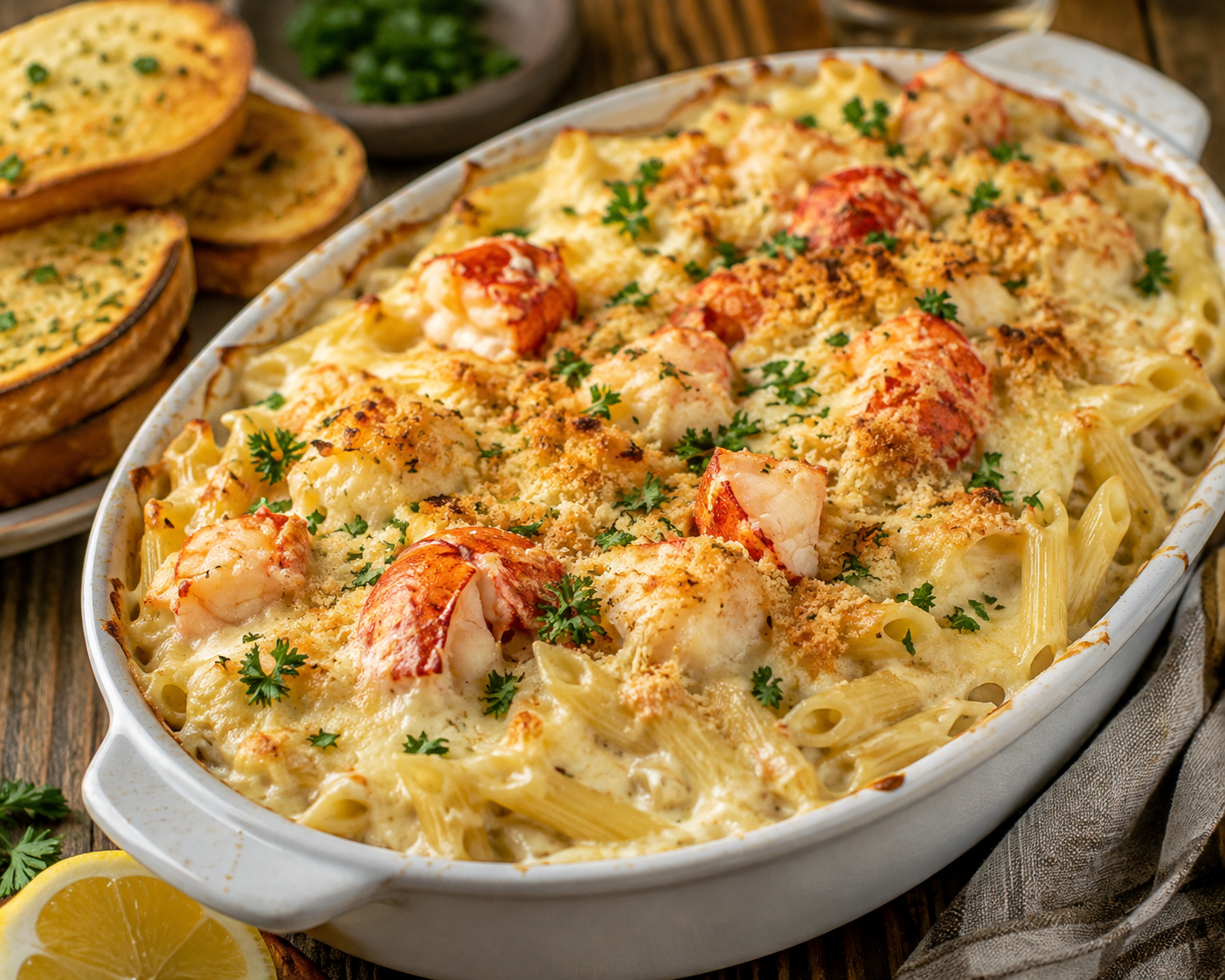 Lobster Alfredo Pasta Bake: A Creamy Seafood Classic You Can Make at Home
